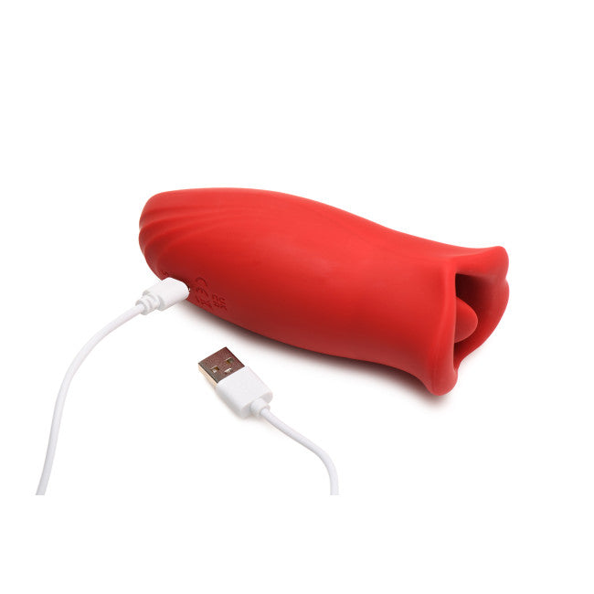 Lickgasm Lickgasm Kiss & Tell Mini Kissing & Vibrating Clitoral Stimulator Red