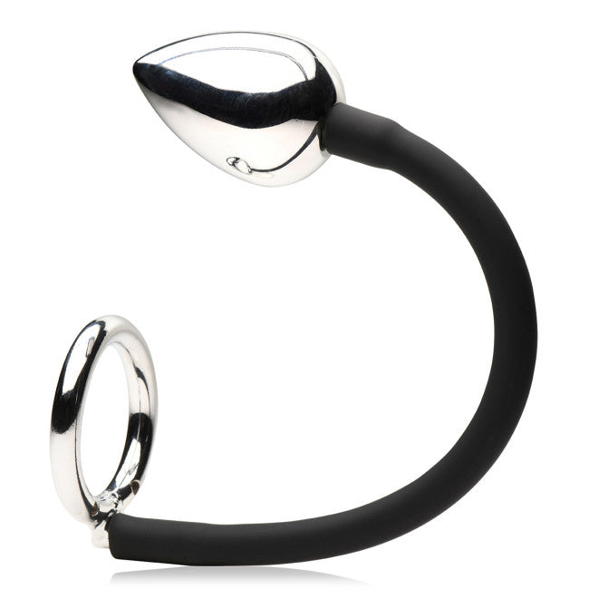 Master Series Tug + Plug Cock & Ball Ring with Anal Plug