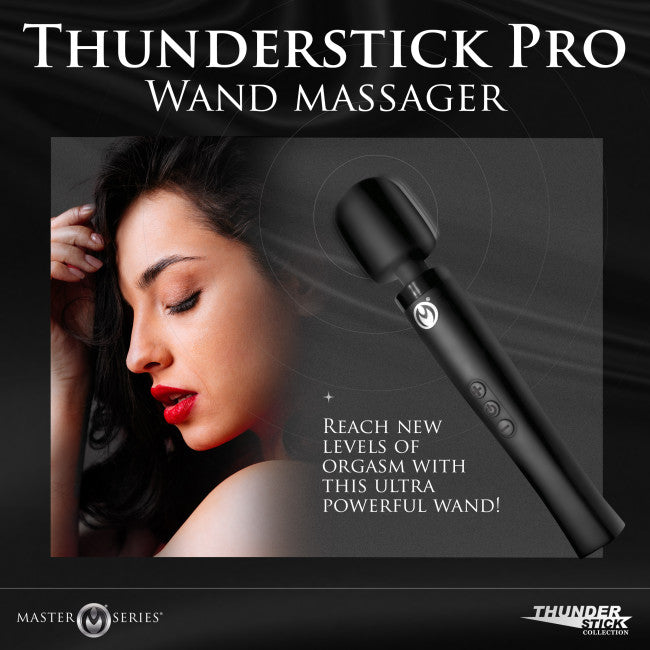 Master Series Thunderstick Pro Wand Massager Black
