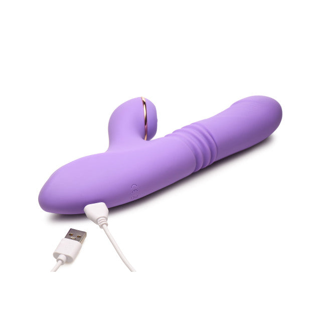 Shegasm Pro-Thrust Max 14X Thrusting & Pulsing Silicone Rabbit Purple