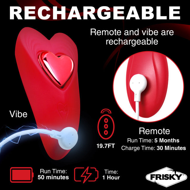 Frisky Love Connection Silicone Panty Vibe with Remote Control