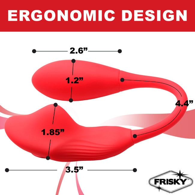 Frisky Double Love Connection Silicone Panty Vibe with Remote Control