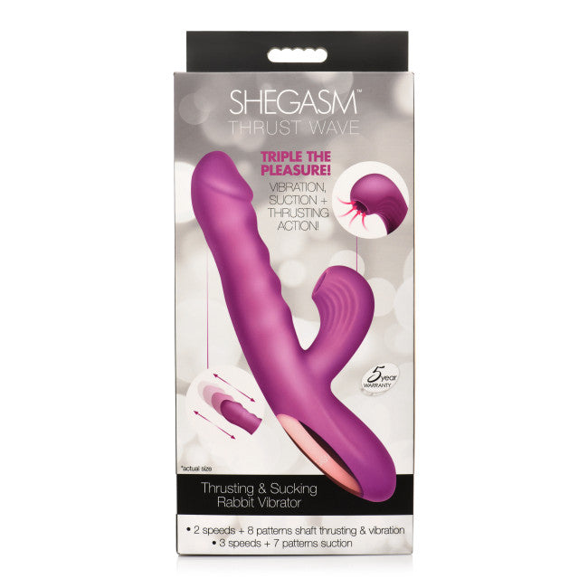 Shegasm Thrust Wave Thrusting & Sucking Rabbit Vibrator