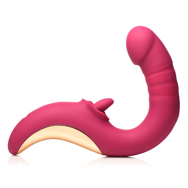 Lickgasm Tease & Please Thrusting & Licking Vibrator Pink