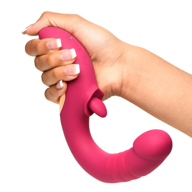 Lickgasm Tease & Please Thrusting & Licking Vibrator Pink
