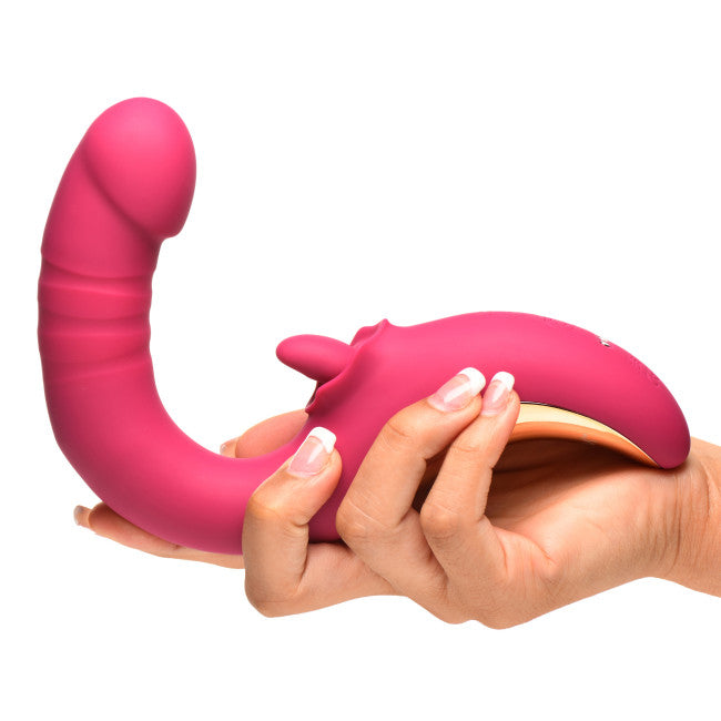Lickgasm Tease & Please Thrusting & Licking Vibrator Pink