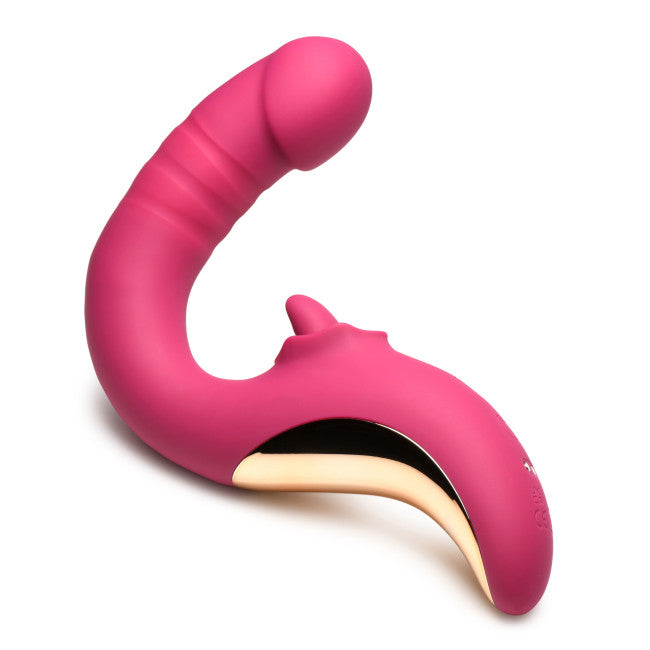 Lickgasm Tease & Please Thrusting & Licking Vibrator Pink