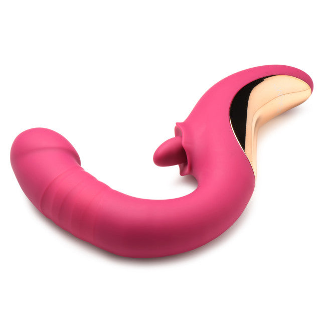 Lickgasm Tease & Please Thrusting & Licking Vibrator Pink