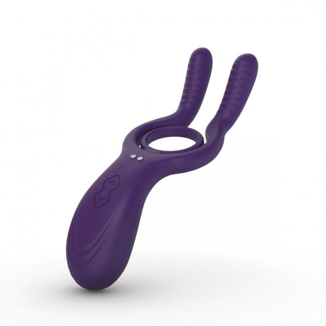 Tracy's Dog Remote Control Vibrating Penis Ring Purple