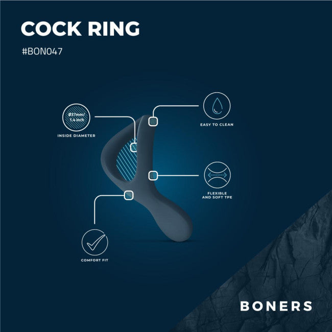 Boners Cockring BON047 Blue