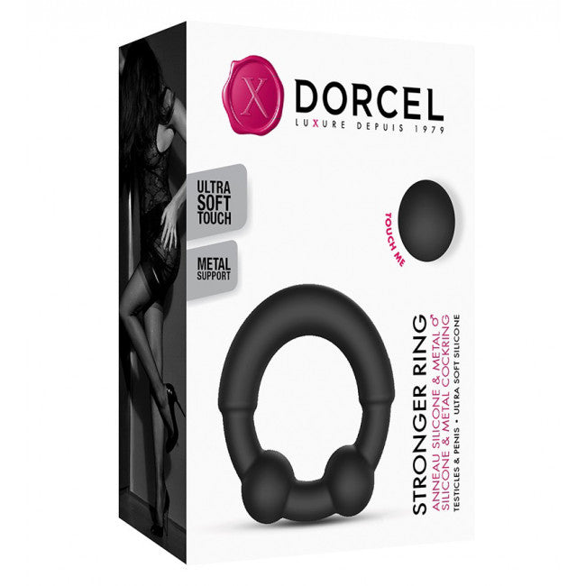 Dorcel Stronger Ring Cock ring Black