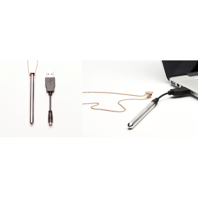 Crave Vesper Vibrator Necklace Gold