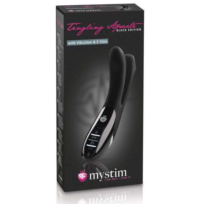 Mystim Tingling Aparte eStim Vibrator Black