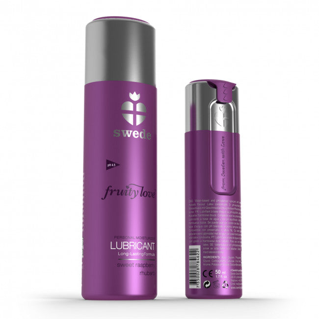 Swede Fruity Love Lubricant Sweet Raspberry Rhubarb 100ml