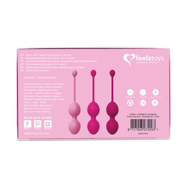 FeelzToys FemmeFit Advanced Pelvic Muscle Training Set 3 pcs