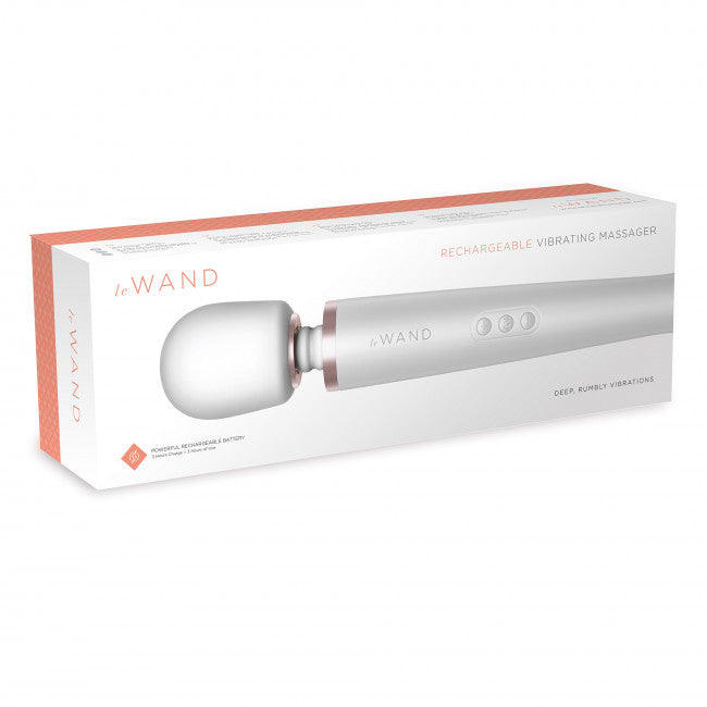 Le Wand Rechargeable Massager - Luxury Massage Head Pearl White