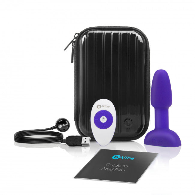 b-Vibe Rimming Petite Remote Control Plug Purple