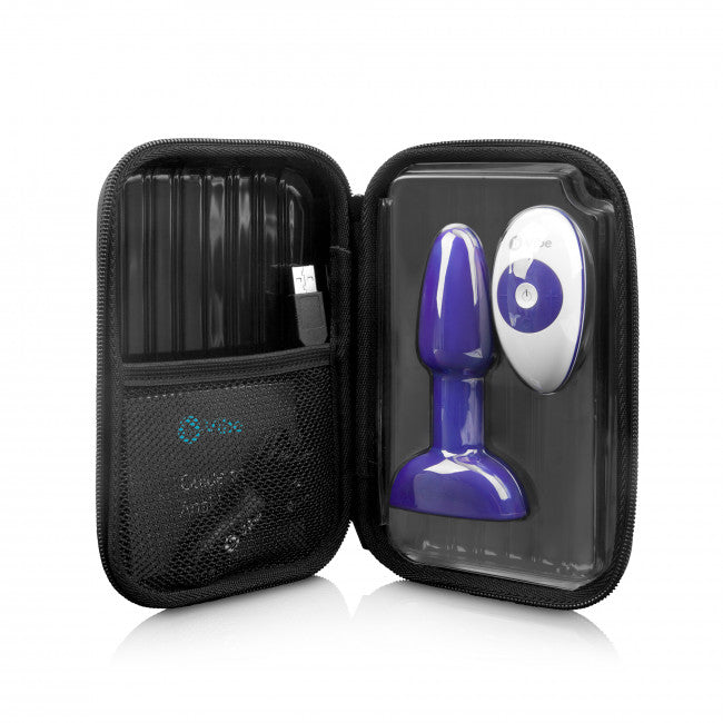 b-Vibe Rimming Petite Remote Control Plug Purple