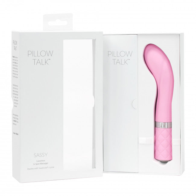 Pillow Talk Sassy Luxurious G-Spot Massager with Swarovski Crystal Pink