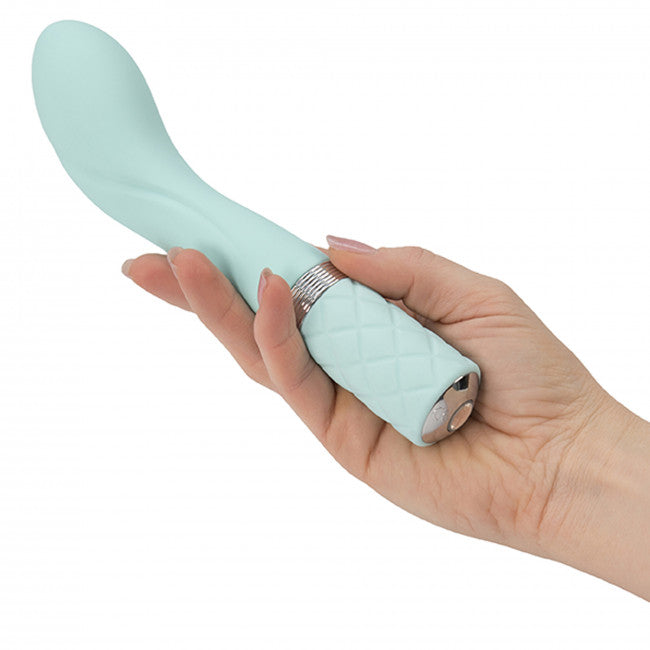 Pillow Talk Sassy Luxurious G-Spot Massager with Swarovski Crystal, Teal
