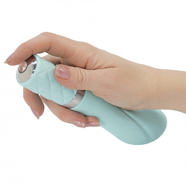 Pillow Talk Sassy Luxurious G-Spot Massager with Swarovski Crystal, Teal