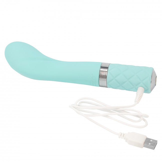 Pillow Talk Sassy Luxurious G-Spot Massager with Swarovski Crystal, Teal
