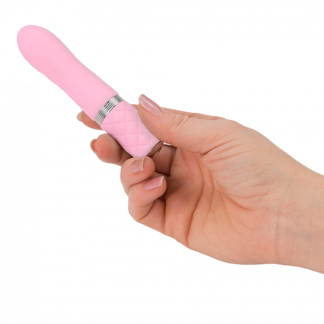 Pillow Talk Flirty Luxurious Mini Massager with Swarovski Crystal Pink