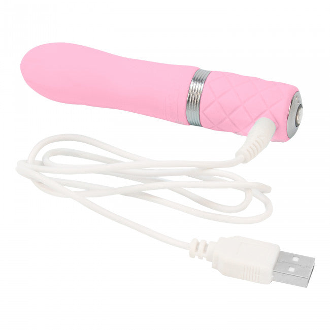 Pillow Talk Flirty Luxurious Mini Massager with Swarovski Crystal Pink