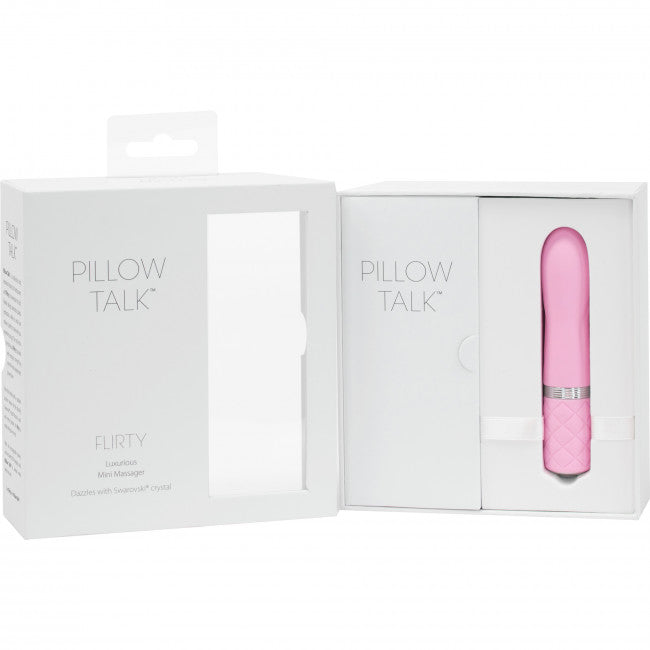 Pillow Talk Flirty Luxurious Mini Massager with Swarovski Crystal Pink