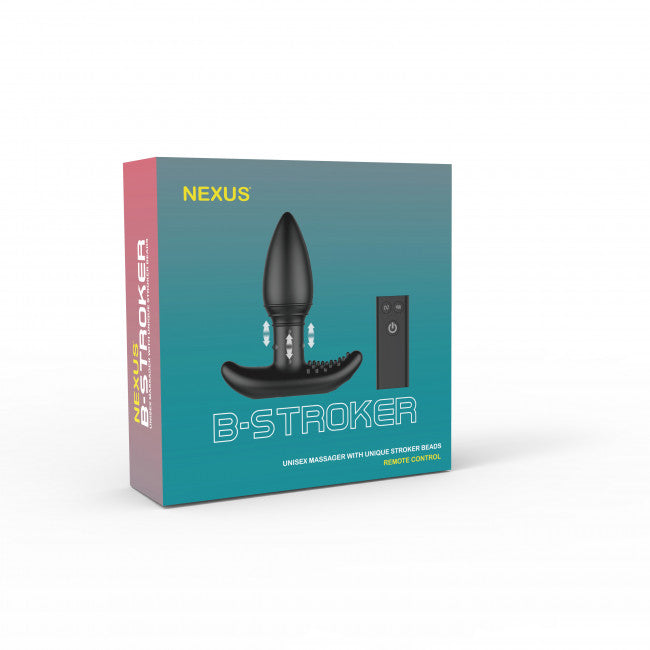 Nexus B-Stroker Remote Control Unisex Massager with Unique Rimming Beads