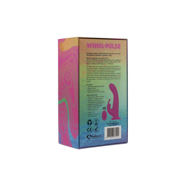 FeelzToys Whirl-Pulse Rotating Rabbit Vibrator & Remote Control Pink