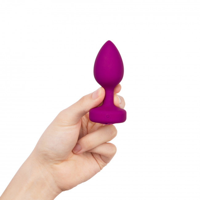 b-Vibe Vibrating Jewel Plug S/M Pink Ruby