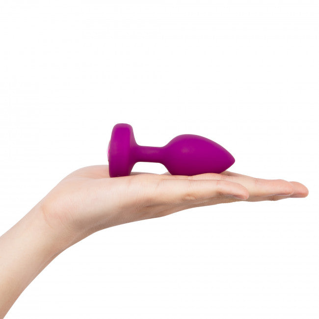 b-Vibe Vibrating Jewel Plug S/M Pink Ruby