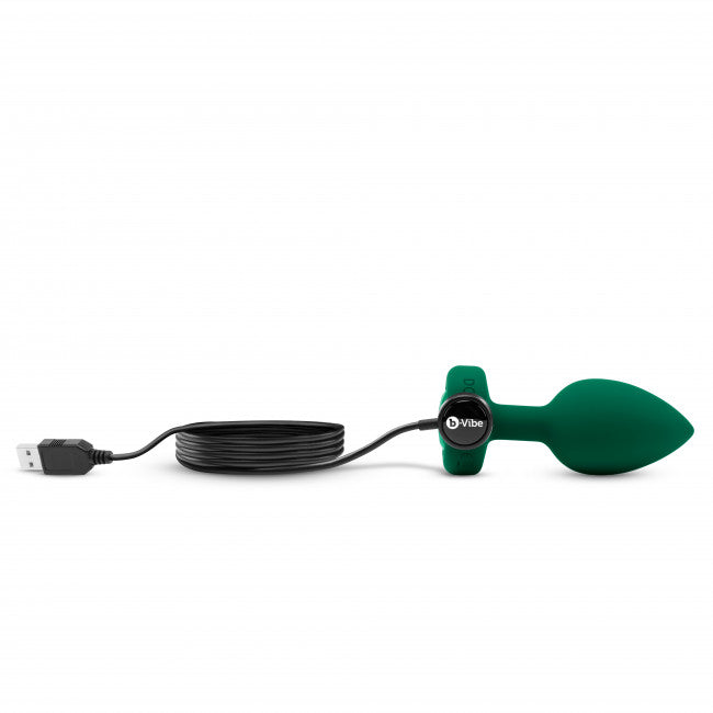 b-Vibe Vibrating Jewel Plug M/L Emerald