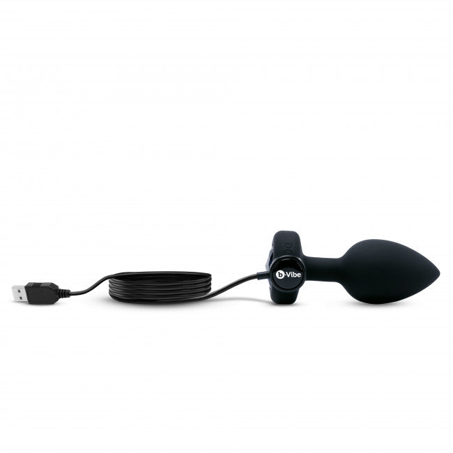 b-Vibe Vibrating Jewel Plug M/L Black Diamond