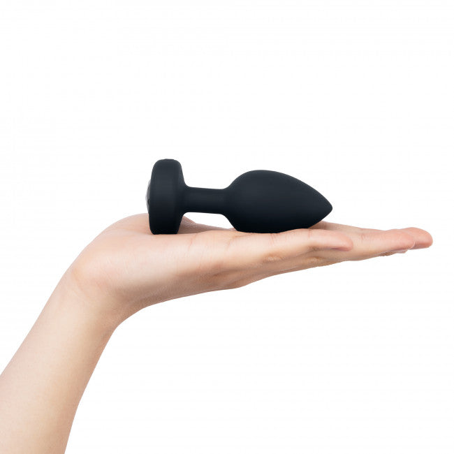 b-Vibe Vibrating Jewel Plug M/L Black Diamond