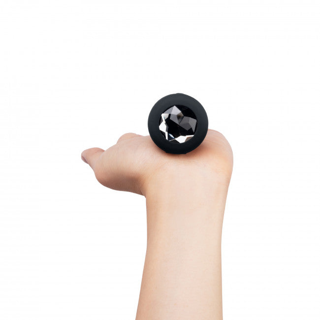 b-Vibe Vibrating Jewel Plug M/L Black Diamond