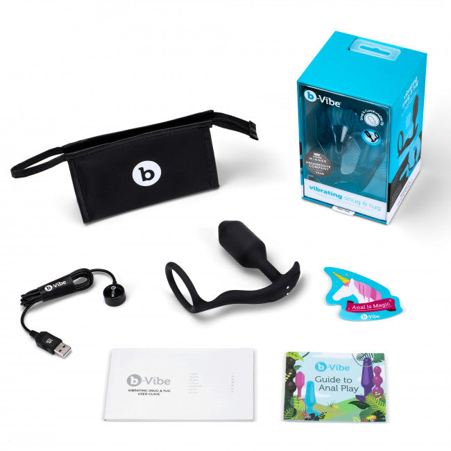 b-Vibe Vibrating Snug & Tug Black M