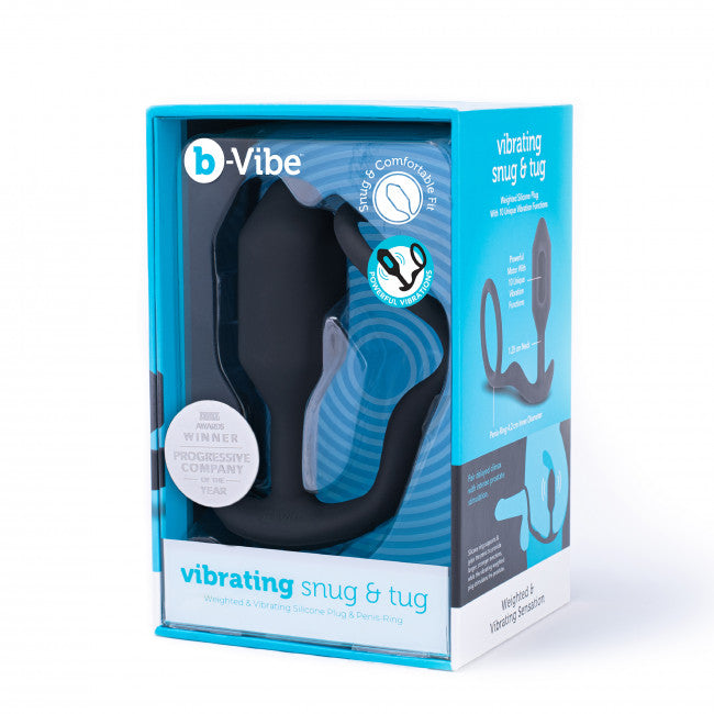 b-Vibe Vibrating Snug & Tug Black M