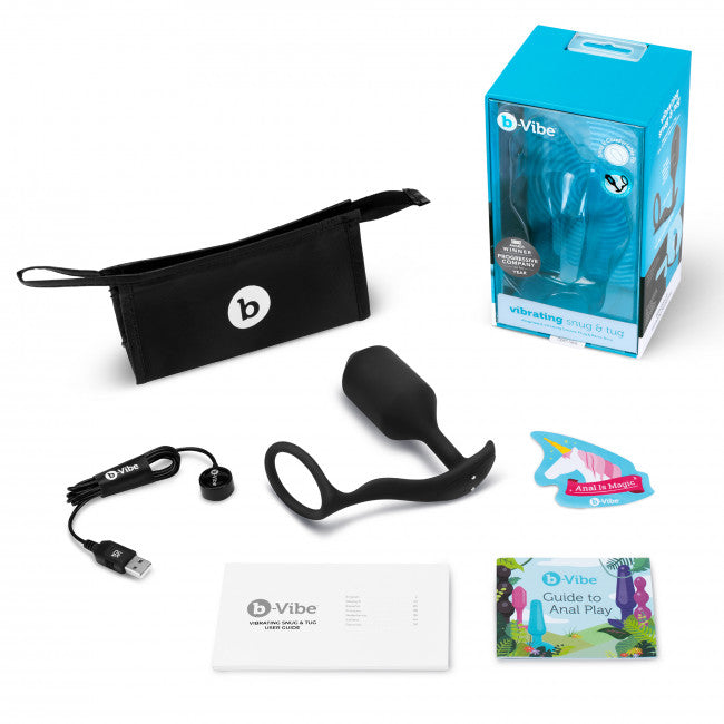 b-Vibe Vibrating Snug & Tug Black XL