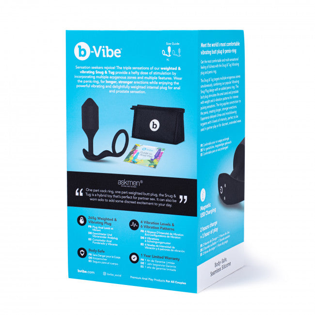 b-Vibe Vibrating Snug & Tug Black XL