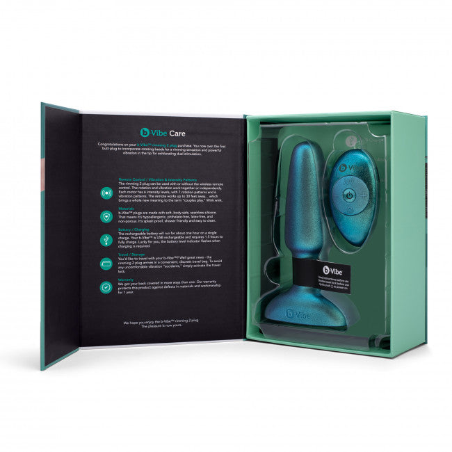 b-Vibe Rimming 2 Plug Space Green