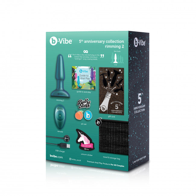 b-Vibe Rimming 2 Plug Space Green
