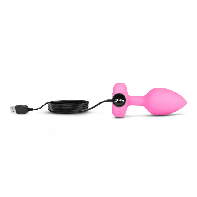b-Vibe Vibrating Heart Plug S/M Pink