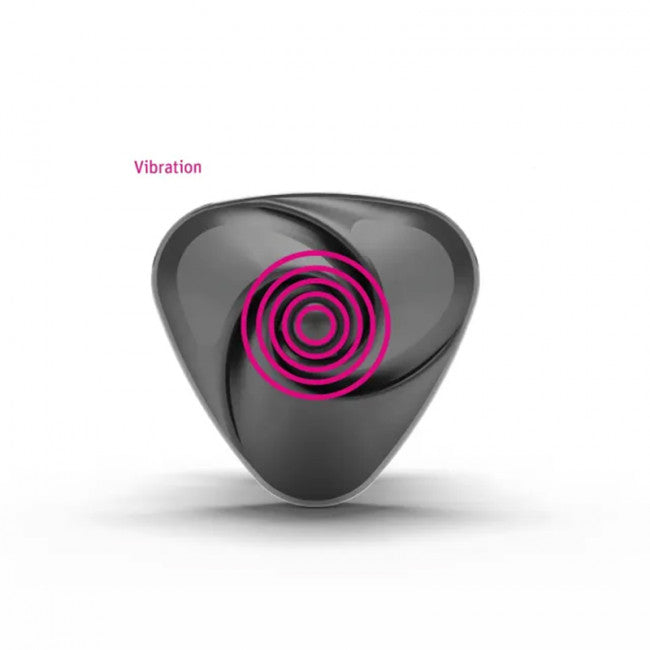 Mystim Hearts Desire eStim Lay-On Vibrator Black