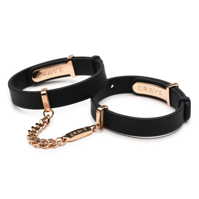 Crave ID Cuffs Bracelet Black/Rose Gold