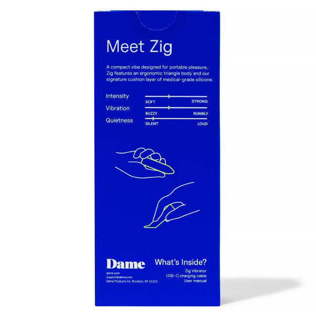 Dame Zig Compact Vibrator Magenta