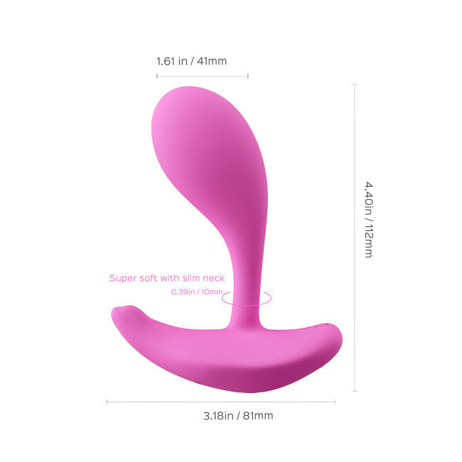 HoneyPlayBox Oly 2 Pressure Sensing App-Enabled Wearable Clit & G Spot Vibrator Pink