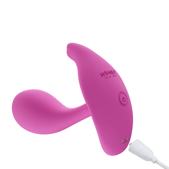 HoneyPlayBox Oly 2 Pressure Sensing App-Enabled Wearable Clit & G Spot Vibrator Pink