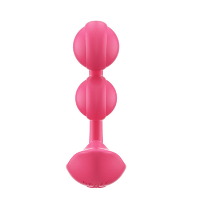 HoneyPlayBox Melody Pressure Sensing App-Controlled Twin Balls Clit& G-spot Vibrator Magenta